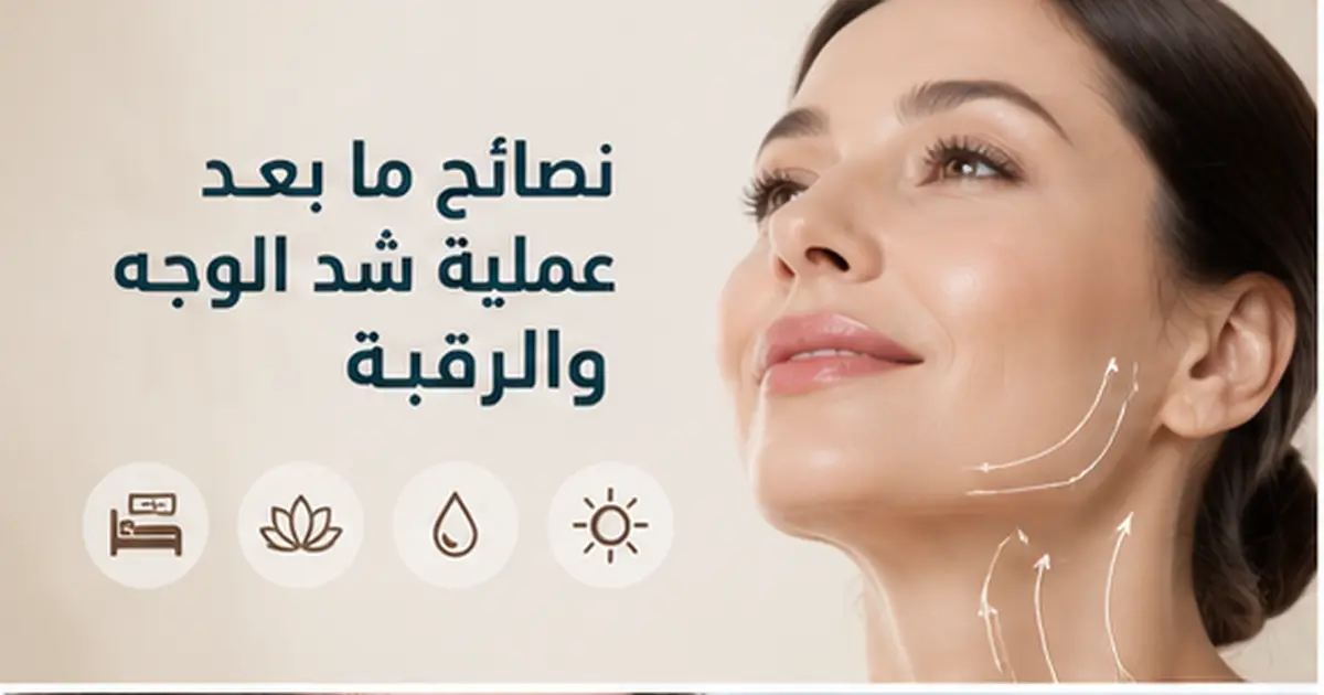نصائح ما بعد عملية شد الوجه والرقبة لنتائج أفضل وتعافٍ أسرع