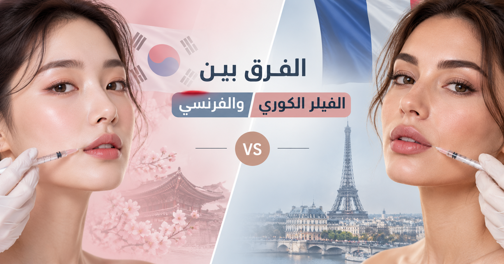 الفرق بين الفيلر الكوري والفرنسي - أيهما أفضل لك؟
