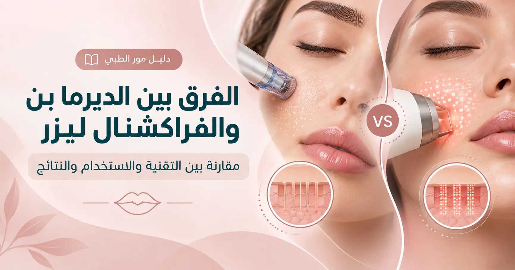 متى يتقشر الوجه بعد الفراكشنال