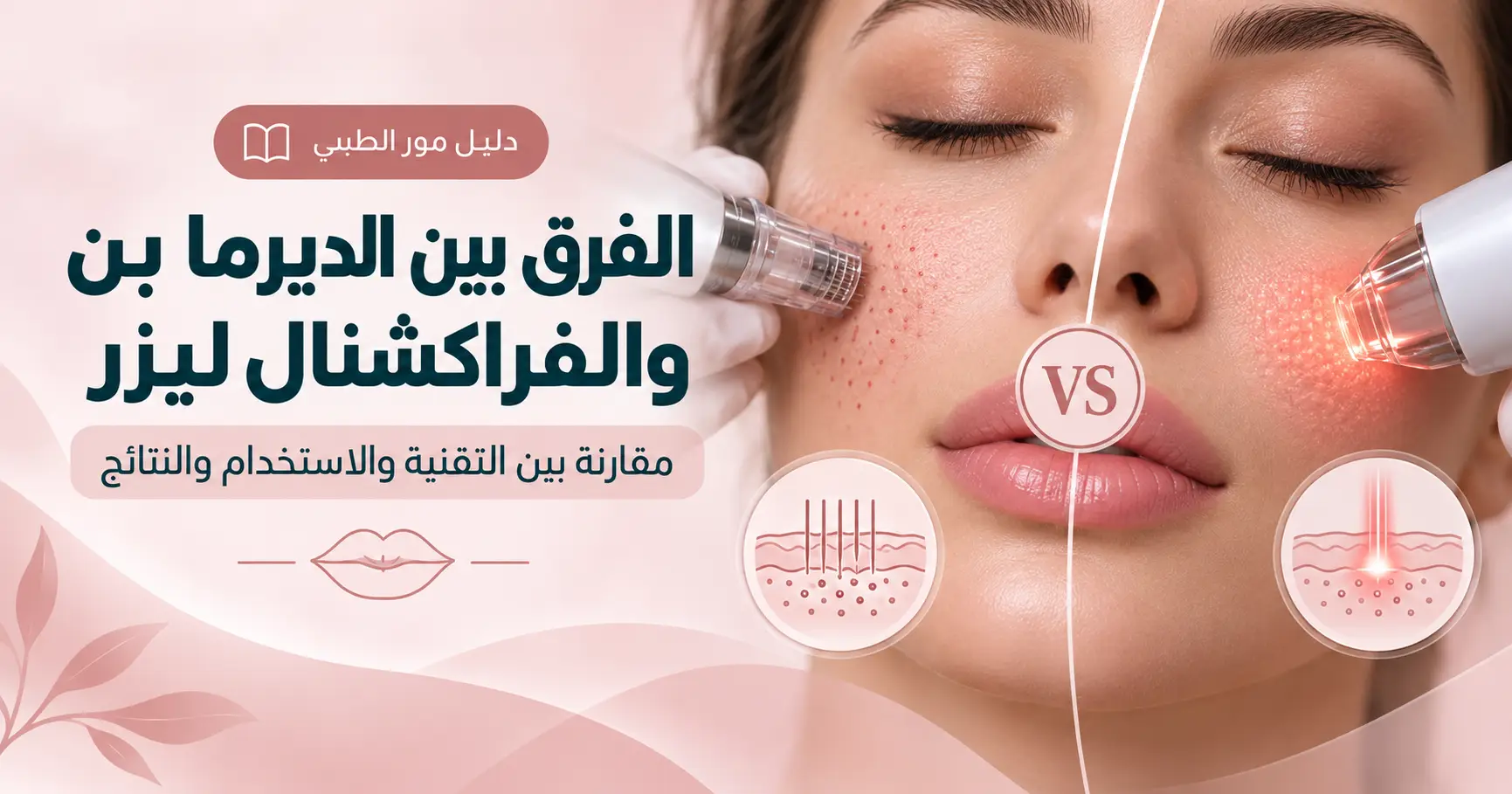 الفرق بين الديرما بن والفراكشنال ليزر